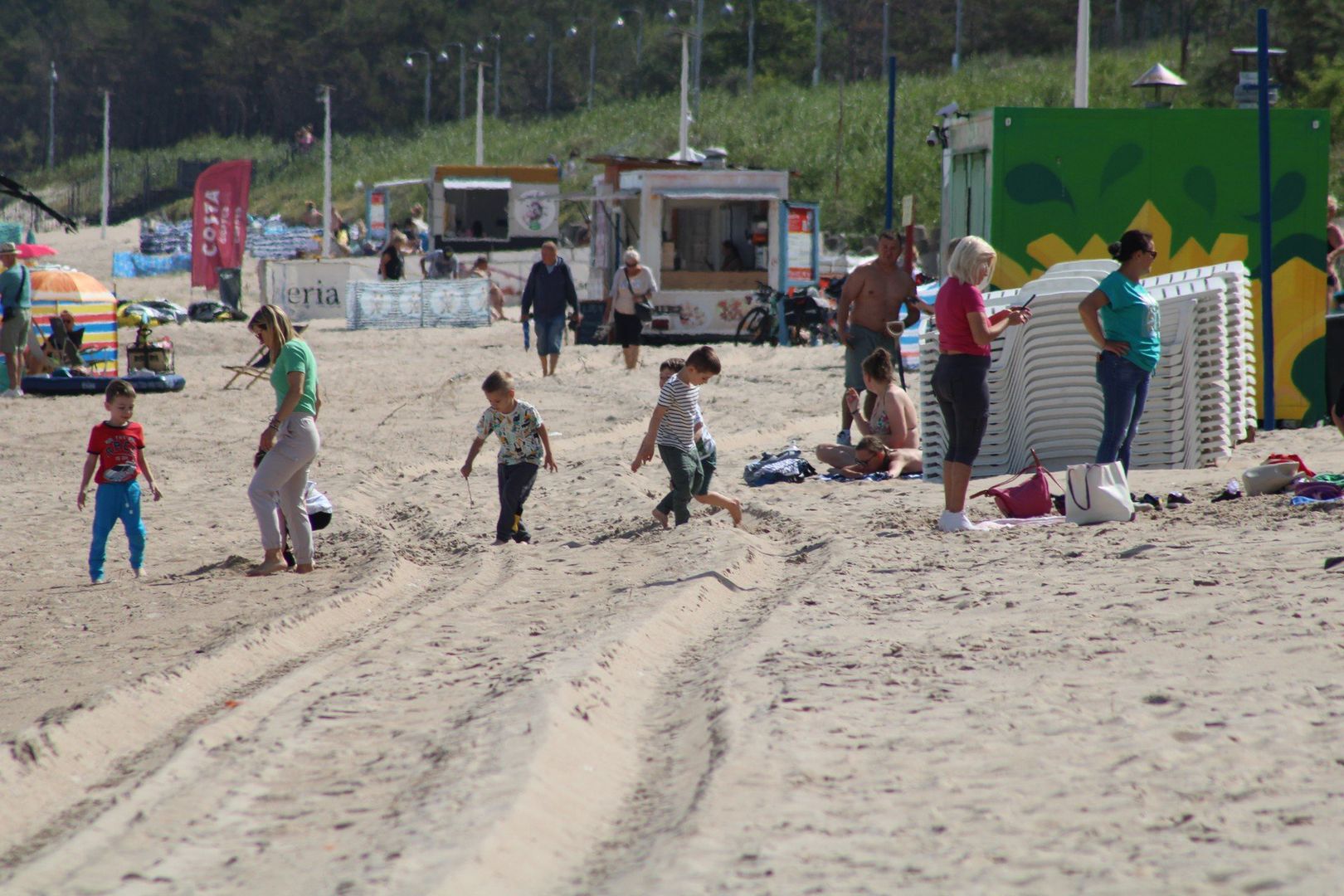 MIELEŃSKA PLAŻA TUZ PRZED ROZPOCZĘCIEM SEZONU