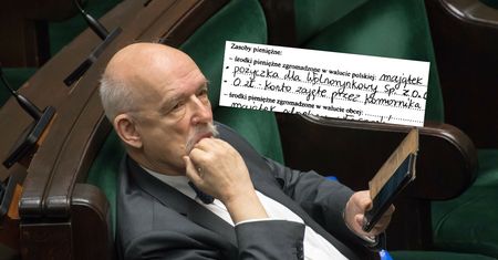 "0 zł, konto zajęte". Janusz Korwin-Mikke ma problemy