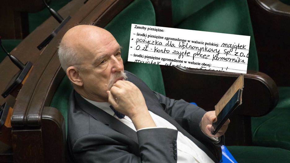 Komornik zajął konto Janusza Korwin-Mikkego