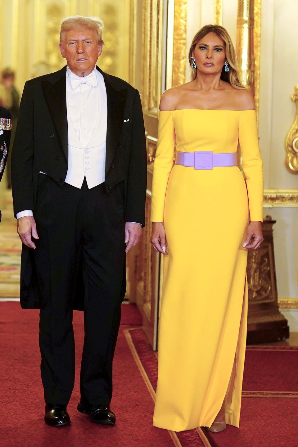 Melania Trump na bankiecie u Karola III