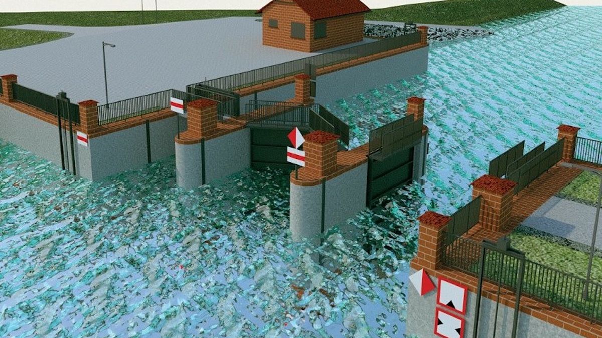 Tak mają wyglądać wrota sztormowe na rzece Tudze