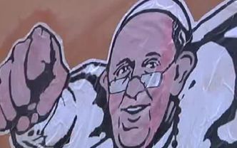 Super Papież. Watykan zaakceptował niezwykłe graffiti