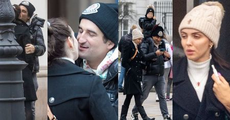 Randka idealna? Marcela Leszczak i Misiek Koterski CAŁUJĄ SIĘ pod okiem paparazzi na rodzinnym spacerze (ZDJĘCIA)