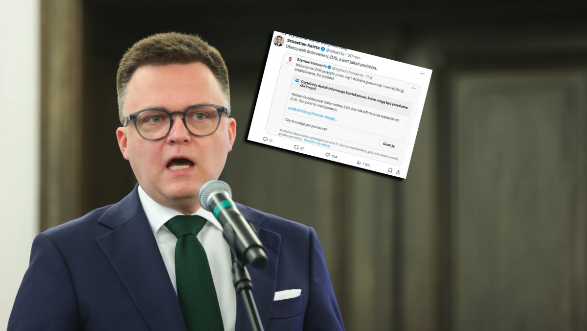 Szymon Hołownia voulait se vanter d’avoir tenu sa promesse.  “C’est de la manipulation”