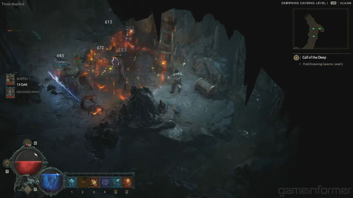 Diablo 4 z długim gameplayem z barbarzyńcą i czarodziejką