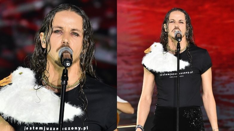 Michał Szpak na gali Medal Wolności Słowa