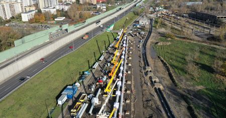 Warszawa. Awaria "Czajki". Koniec przewiertu pod Wisłą. Prace są zaawansowane