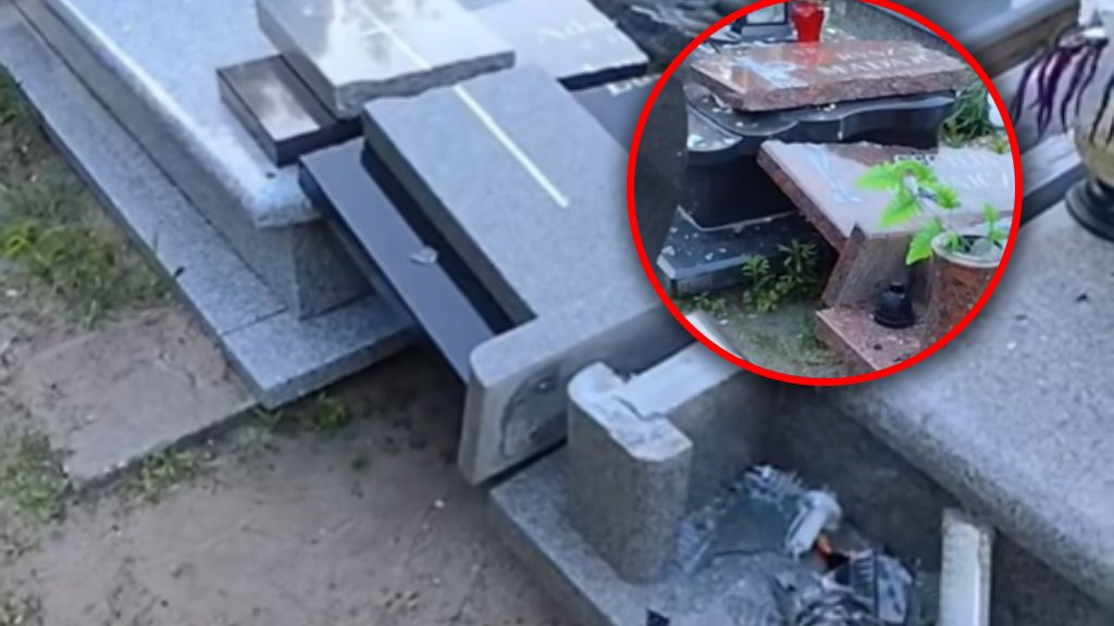 Wstrząsający akt wandalizmu na cmentarzu w Toruniu
