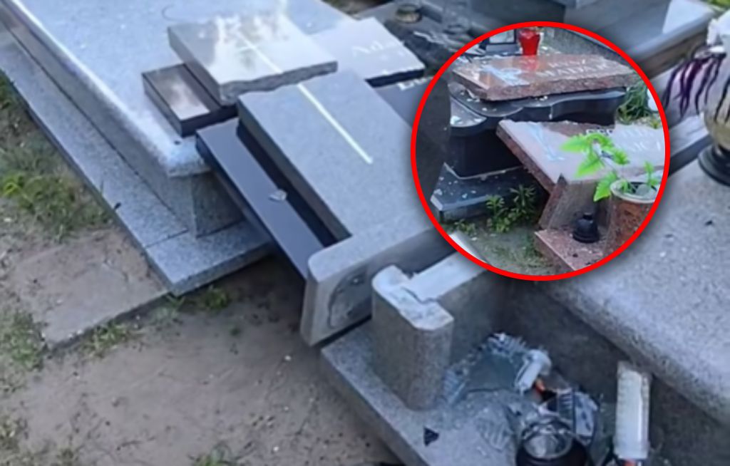 Dewastacja na cmentarzu w Toruniu. Porażające skutki. Policja komentuje