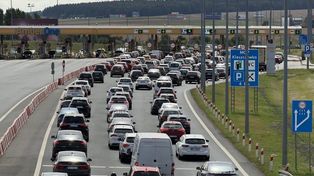 Gdańsk: Niedzielne korki na dojeździe do autostrady A1. Zator spowodowany ewidentnie dużym ruchem
