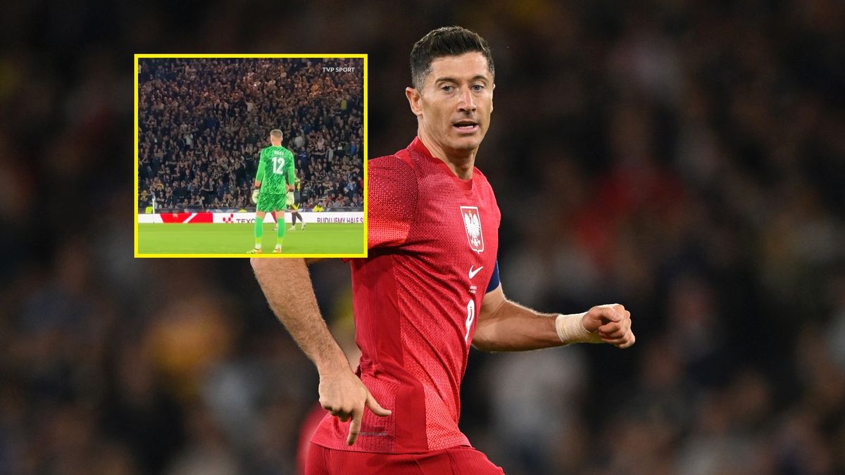 Getty Images / Stu Forster / Na zdjęciu: Robert Lewandowski / małe zdjęcie: Marcin Bułka