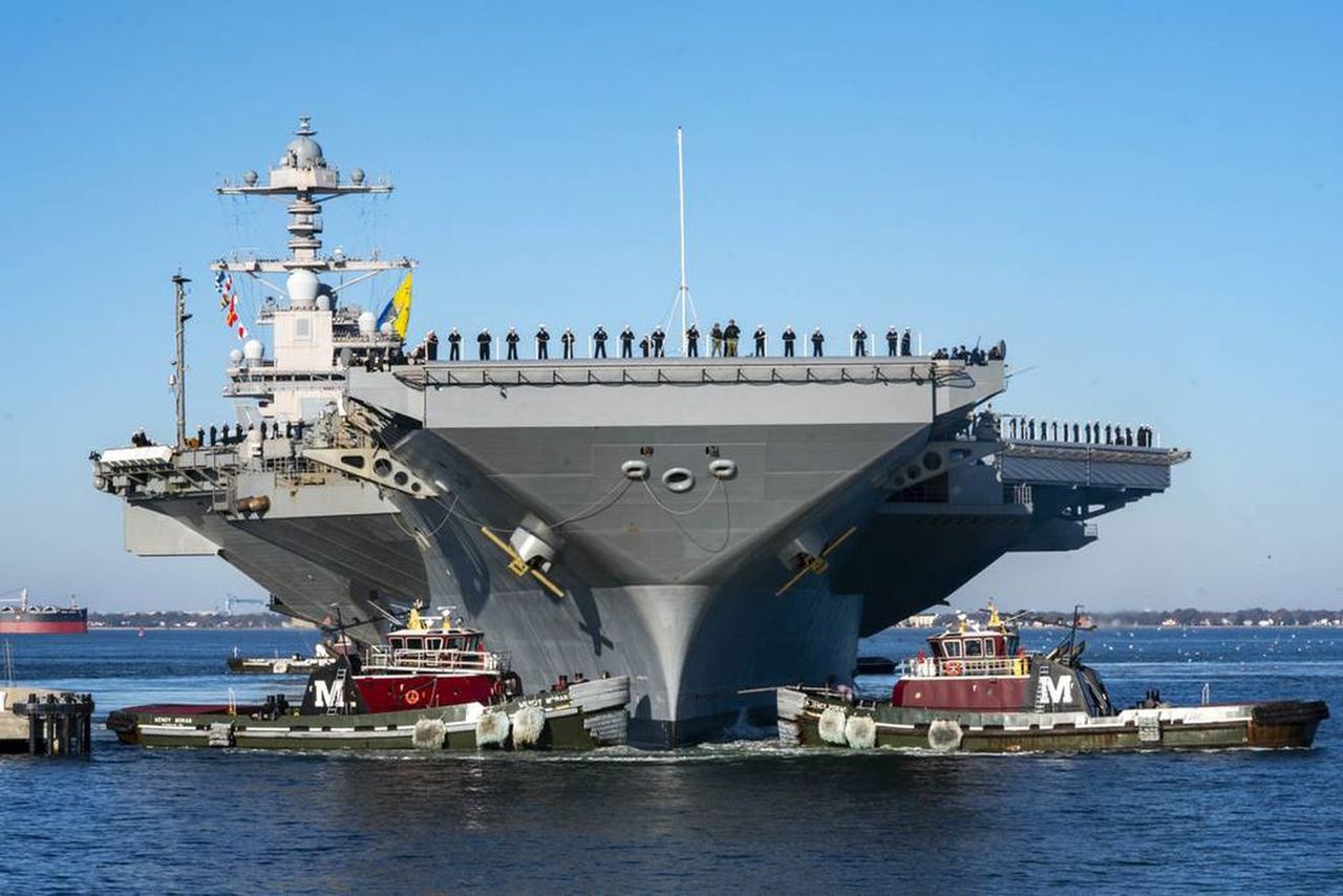 US military tensions escalate as world's largest aircraft carrier is ordered to stay put in Mediterranean amid conflict with Hamas