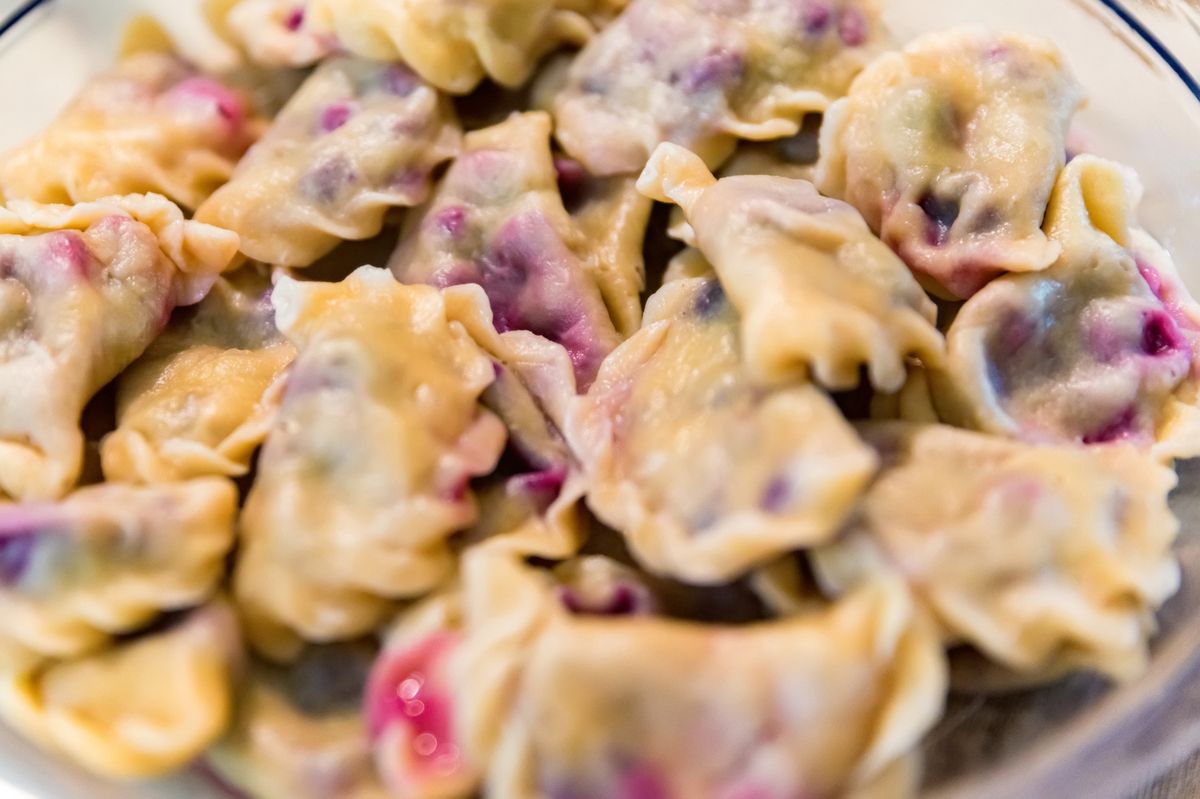 Pierogi z wiśniami