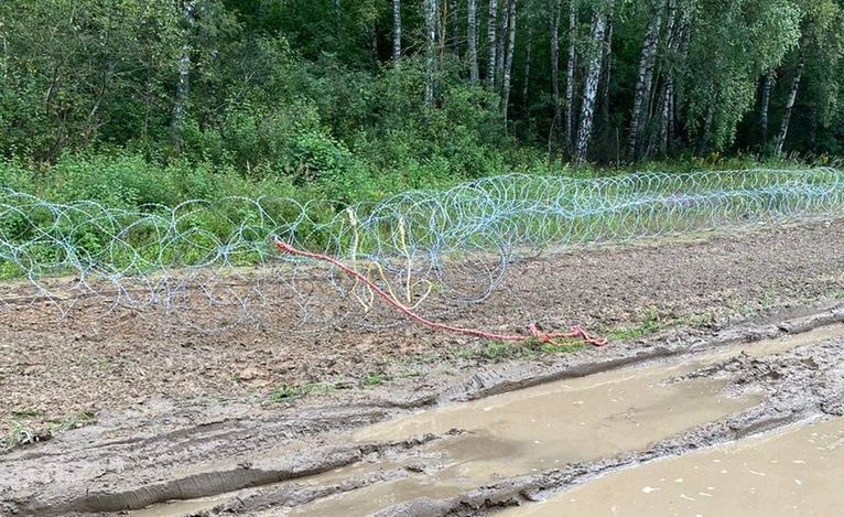 Kryzys z Białorusią. 13 osób zatrzymanych za niszczenie płotu na granicy 
