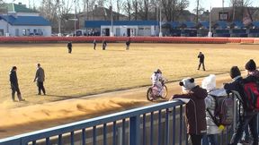 Trening Lokomotivu Daugavpils na torze (marzec 2014)