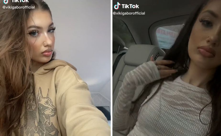 Viki Gabor z kolczykiem w nosie