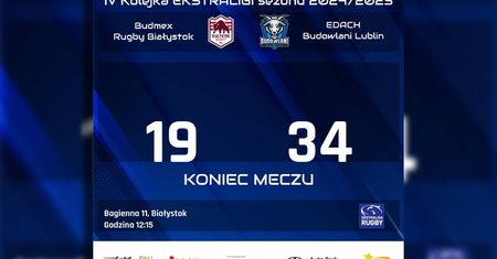 Ekstraliga Rugby — Budowlani Lublin pokonują Budmex Rugby Białystok w historycznym starciu