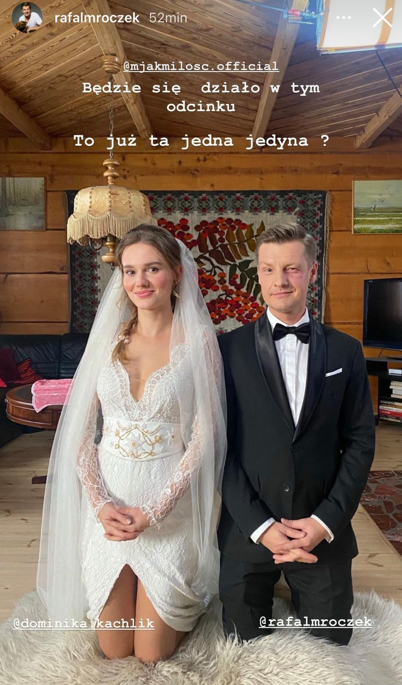 Rafał Mroczek wziął ślub w serialu "M jak miłość"