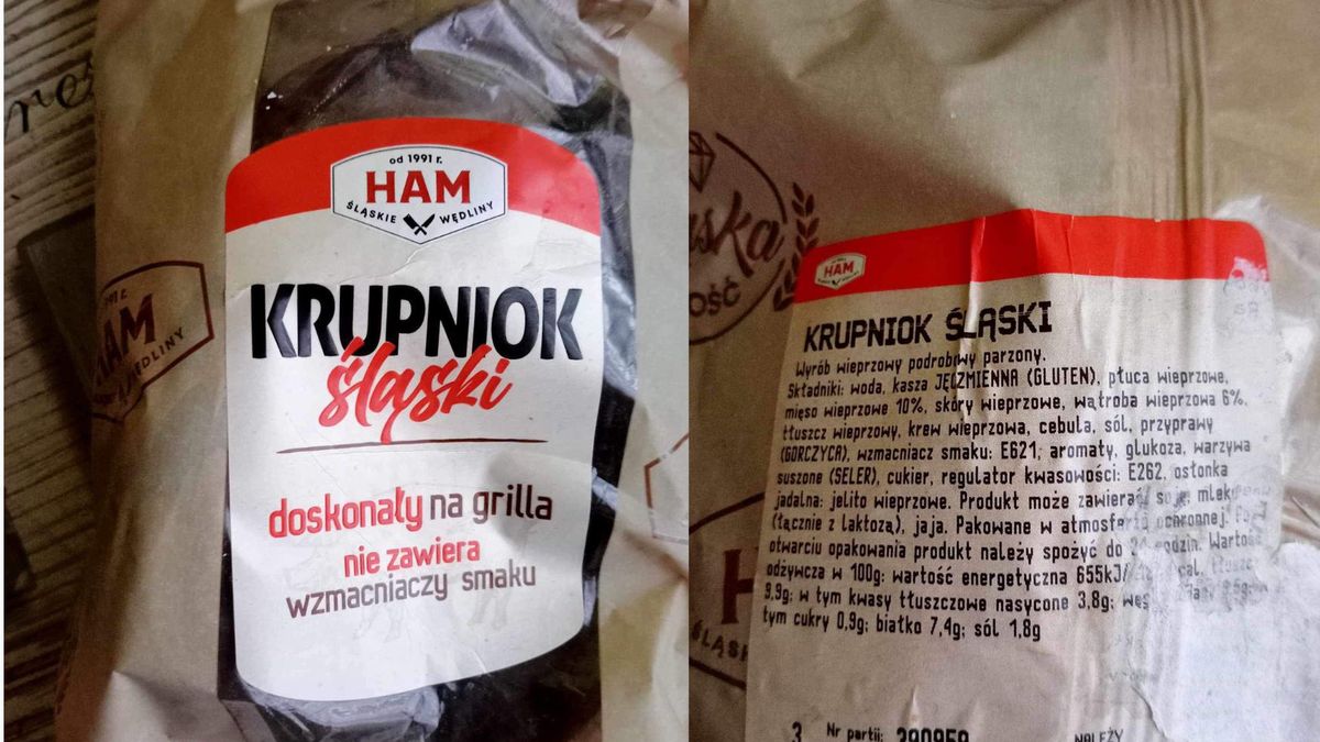 Bosacka przestrzega. Skład produktu znacząco różni się od opisu na opakowaniu