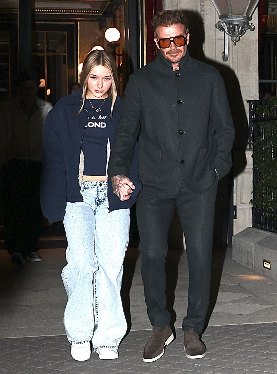 David Beckham z córką Harper