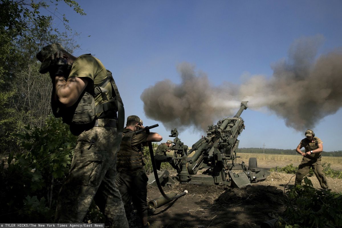 Zdjęcie z 21 czerwca br. Ukraińscy żołnierze broniący Donbasu