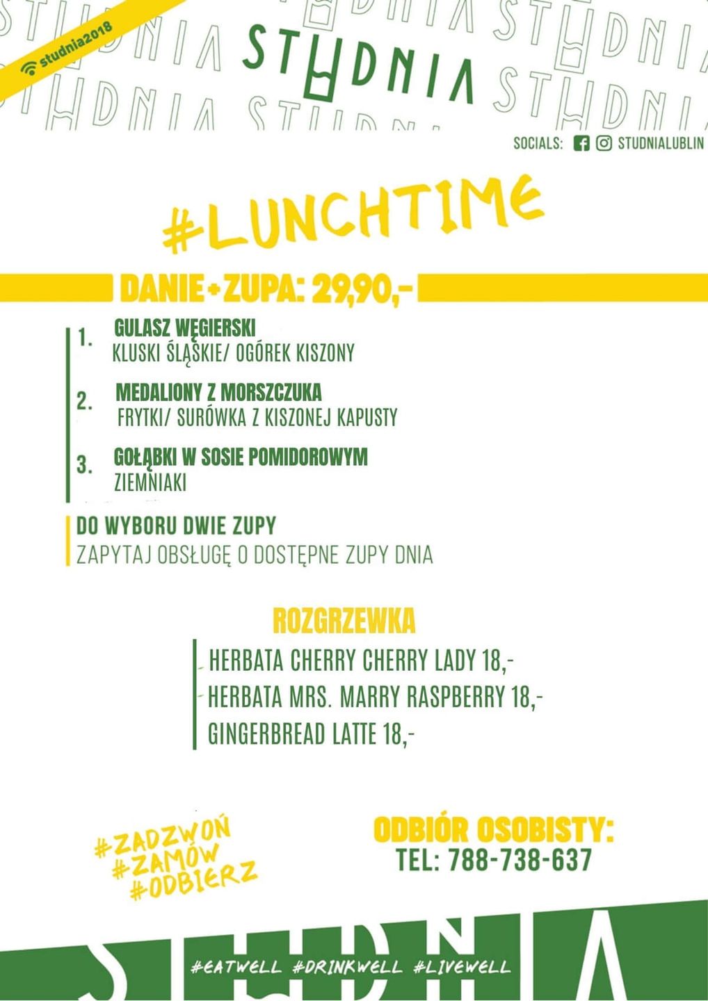 Studnia lunch 17-21 marca