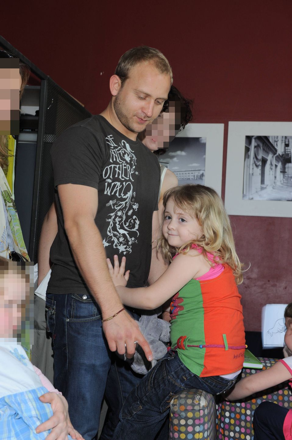 Borys Szyc z córką Sonią