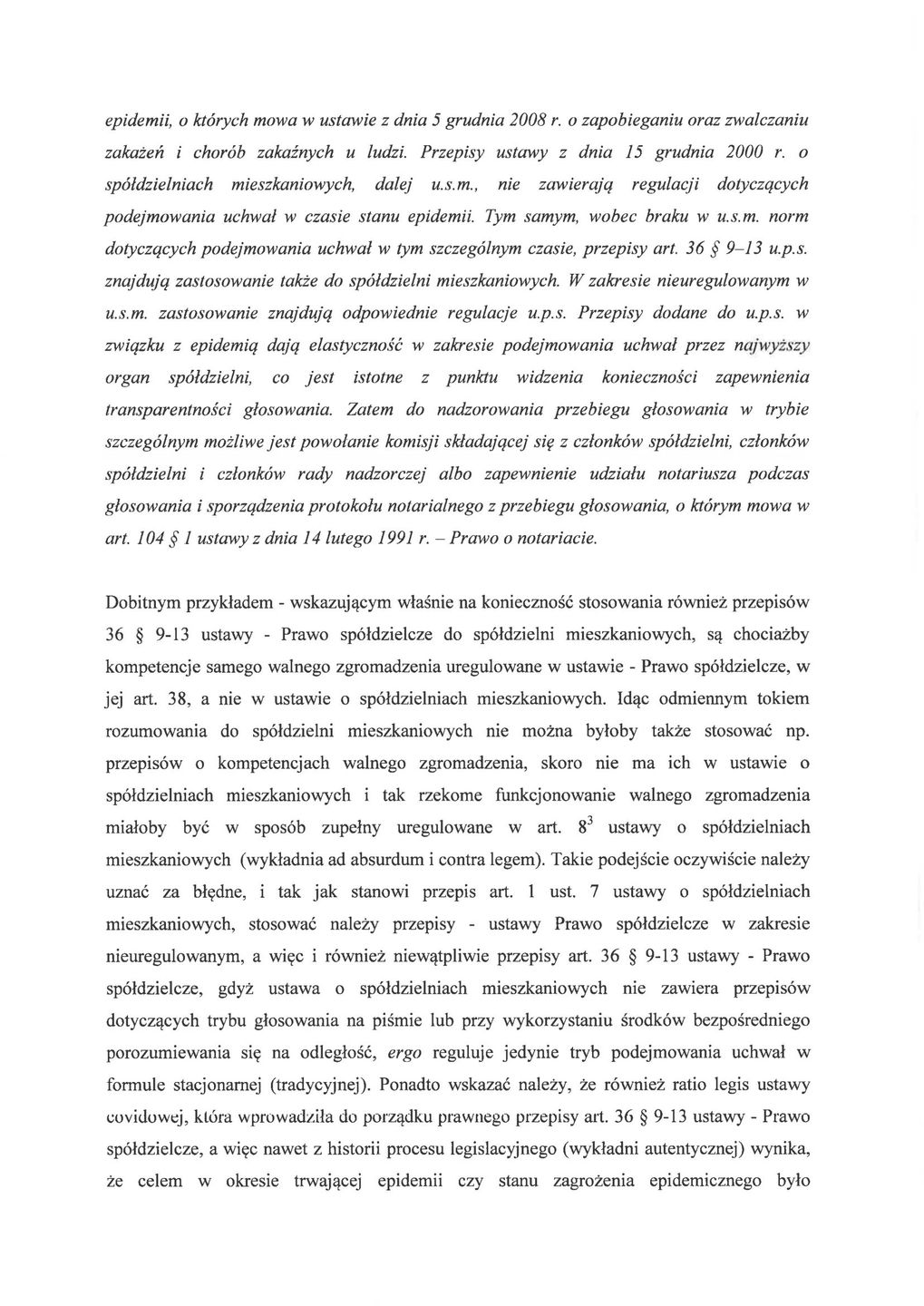 Odpowiedzi Krajowej Rady Spółdzielczej