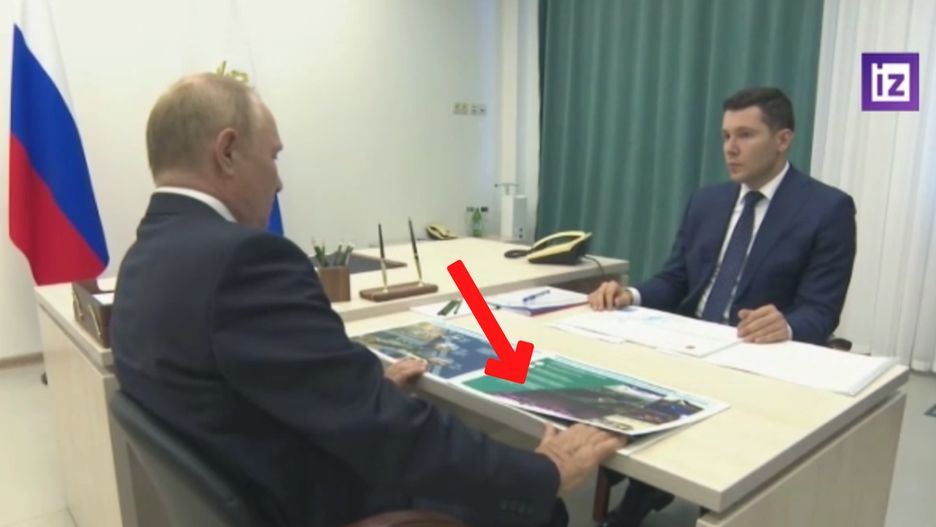 Putin w Kaliningradzie. Znów ten gest