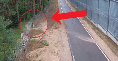Sceny na granicy. Tak chciał przedostać się do Białorusi