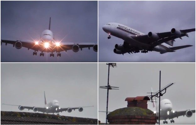 Dramatyczne nagranie potężnego Airbusa lądującego z bocznym wiatrem