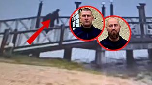 Dwaj bohaterzy. Policjanci nagrani. Jeden wskoczył do wody