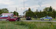 Poważny wypadek na DK9 w Sadowiu. Trzy osoby trafiły do szpitala