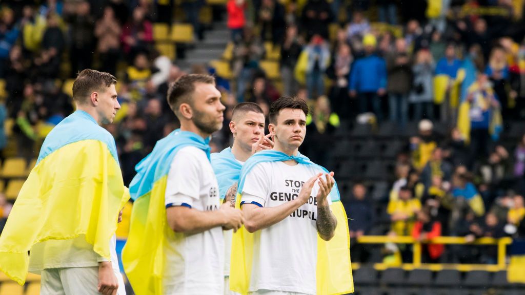 Getty Images / Mareen Meyer/Borussia Dortmund / Na zdjęciu: piłkarze w trakcie meczu BVB - Dynamo