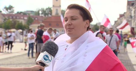 Marsz solidarności z Białorusią przeszedł ulicami Białegostoku