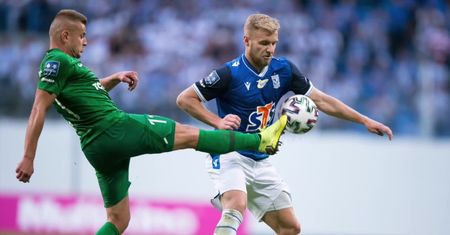 Jakub Moder strzelił gola w doliczonym czasie gry. Lech wygrał z Wartą 1:0 w pierwszych od 25 lat derbach Poznania
