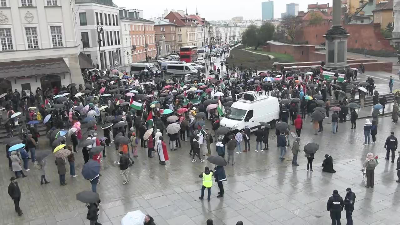 W Warszawie odbyła się demonstracja solidarności z Palestyną