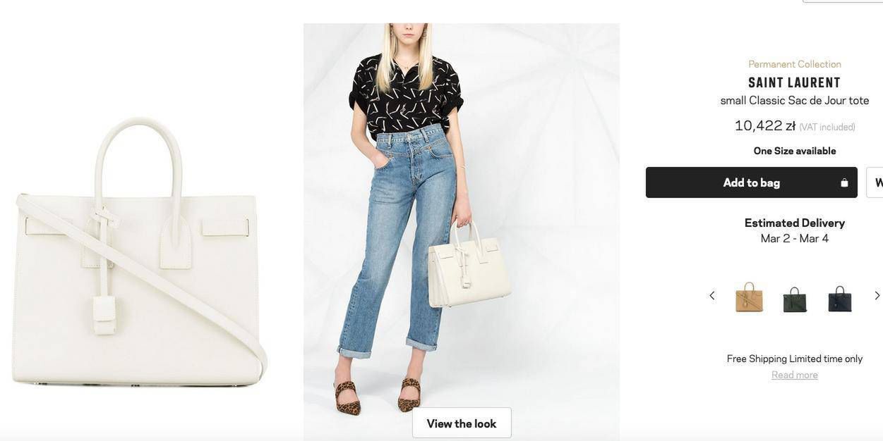 Torebka Saint Laurent za 10 tysięcy złotych