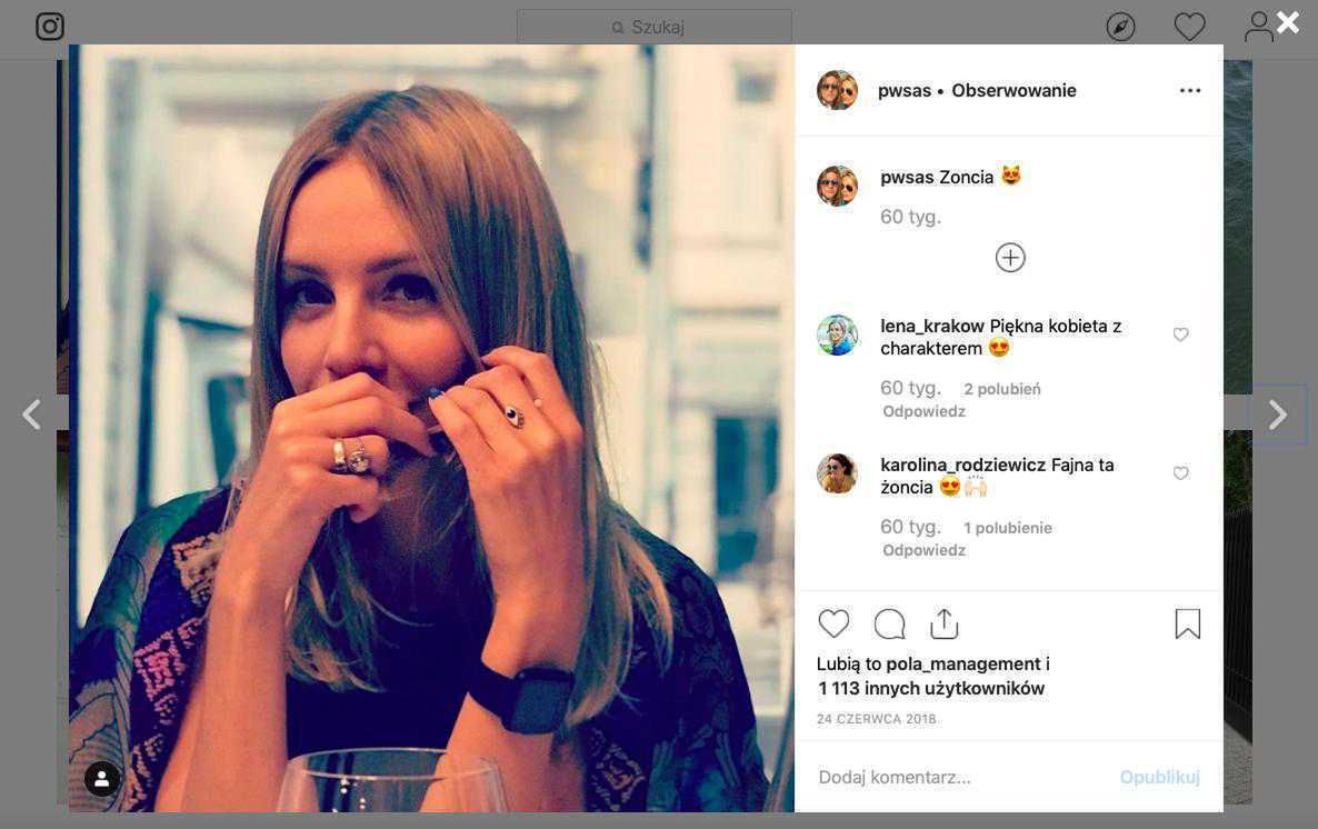 Agnieszka Woźniak-Starak była gwiazdą na Instagramie Piotra