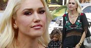 Piękna Gwen Stefani z trzyletnim synem w kościele. Apollo rośnie na gwiazdę