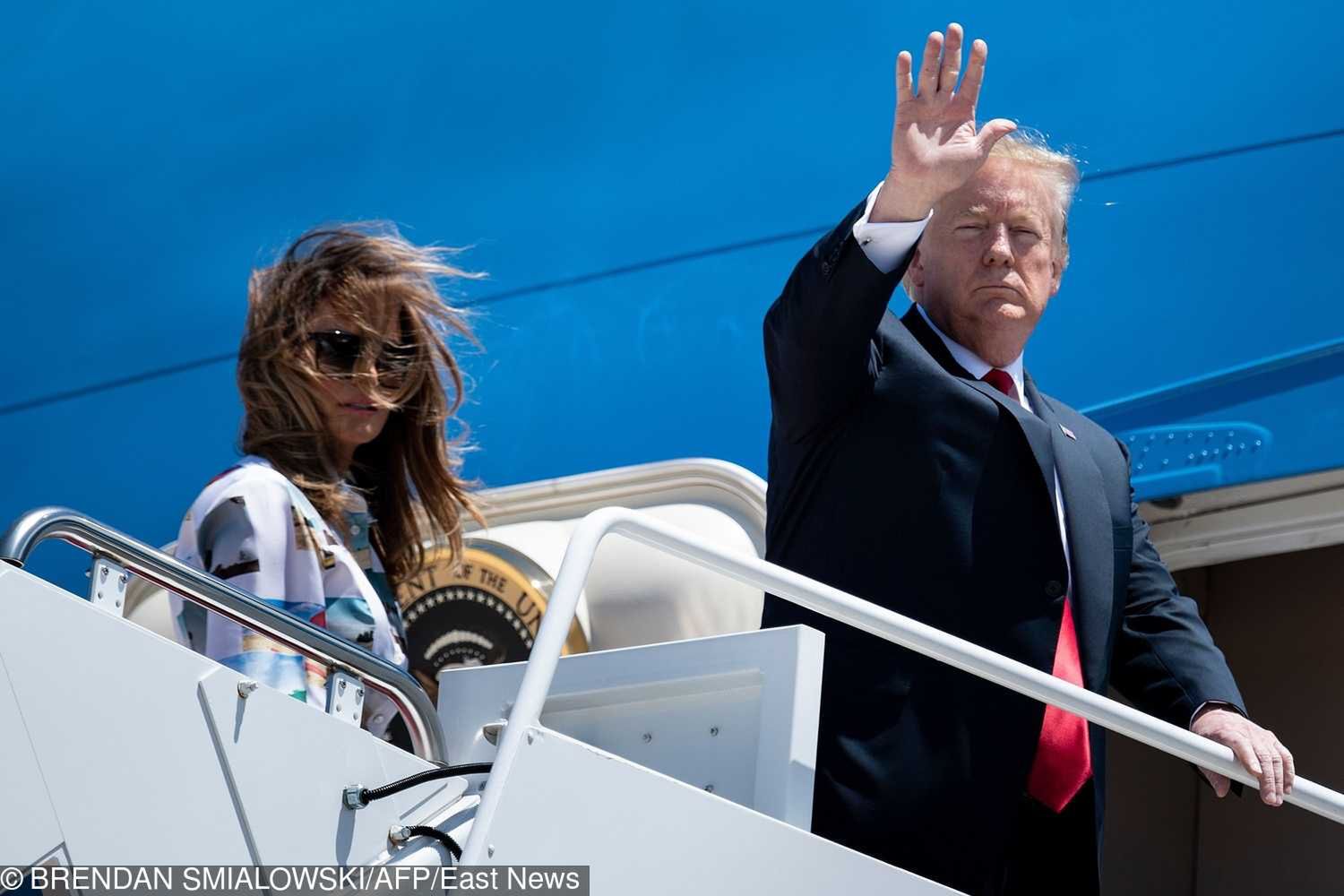 Melania Trump w zwiewnej sukience