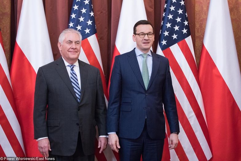 Rex Tillerson spotkał się z Mateuszem Morawieckim w Warszawie. Rozmawiali m.in. o bezpieczeństwie energetycznym