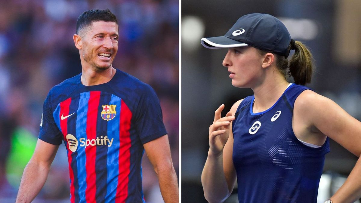 Getty Images / Eric Alonso / WP SportoweFakty/Krzysztof Porębski / Na zdjęciu: Robert Lewandowski oraz Iga Świątek