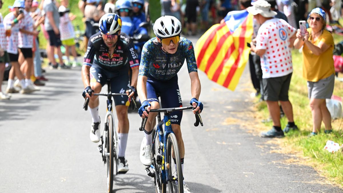 Getty Images / Tim de Waele/Getty Images / Na zdjęciu: na pierwszm planie Jonas Vingegaard - Team Visma Lease a Bike