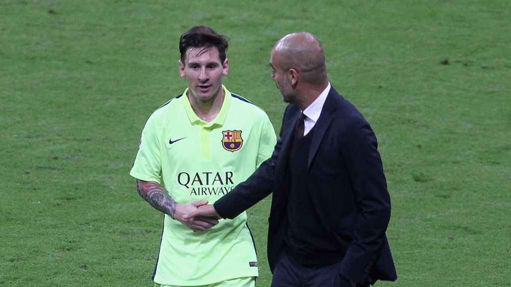 Getty Images / A. Beier/FC Bayern / Na zdjęciu: Lionel Messi i Pep Guardiola