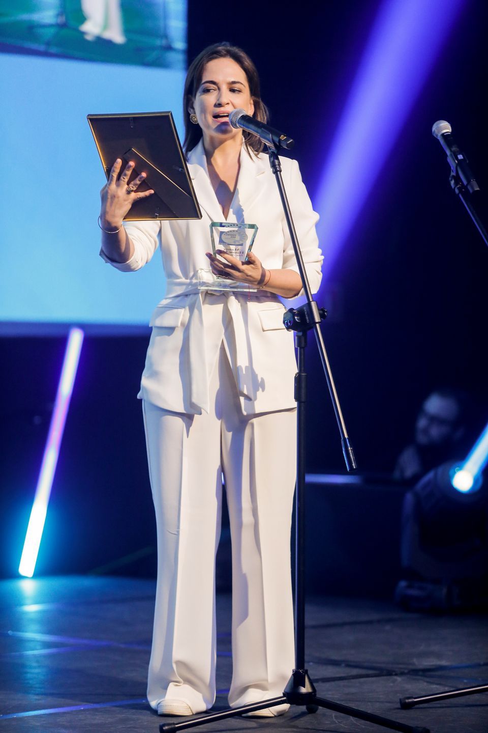 Anna Cieślak w bieli na gali