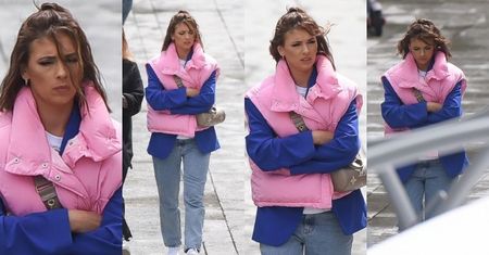 Naburmuszona Klaudia Halejcio przechadza się po Sopocie z torebką Louis Vuitton za prawie 10 tysięcy (ZDJĘCIA)