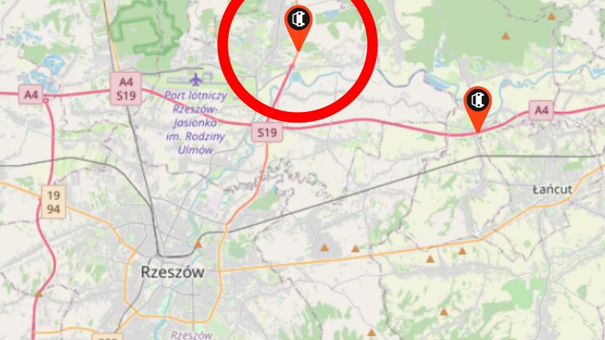 Wypadek na S19 koło Rzeszowa