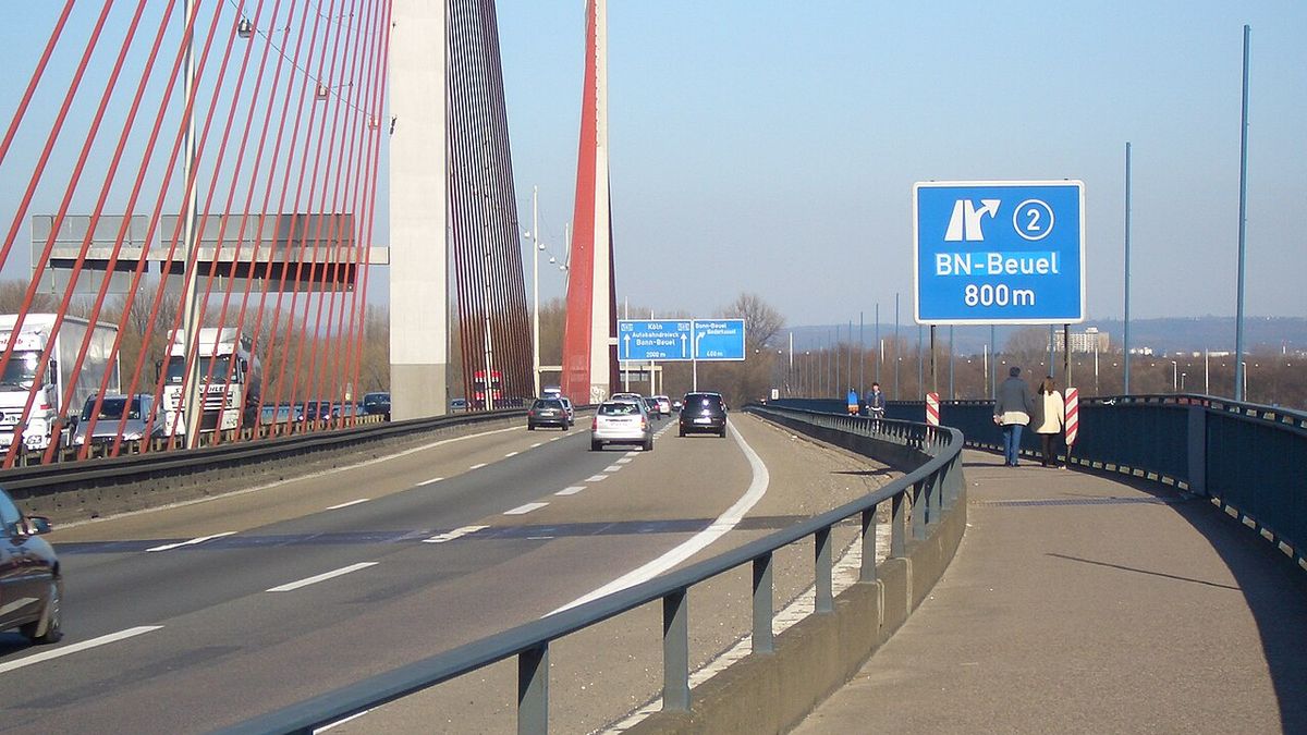 Most północny w Bonn