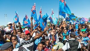 Euforia na Fidżi! Tysiące ludzi witało złotych rugbistów z igrzysk w Rio